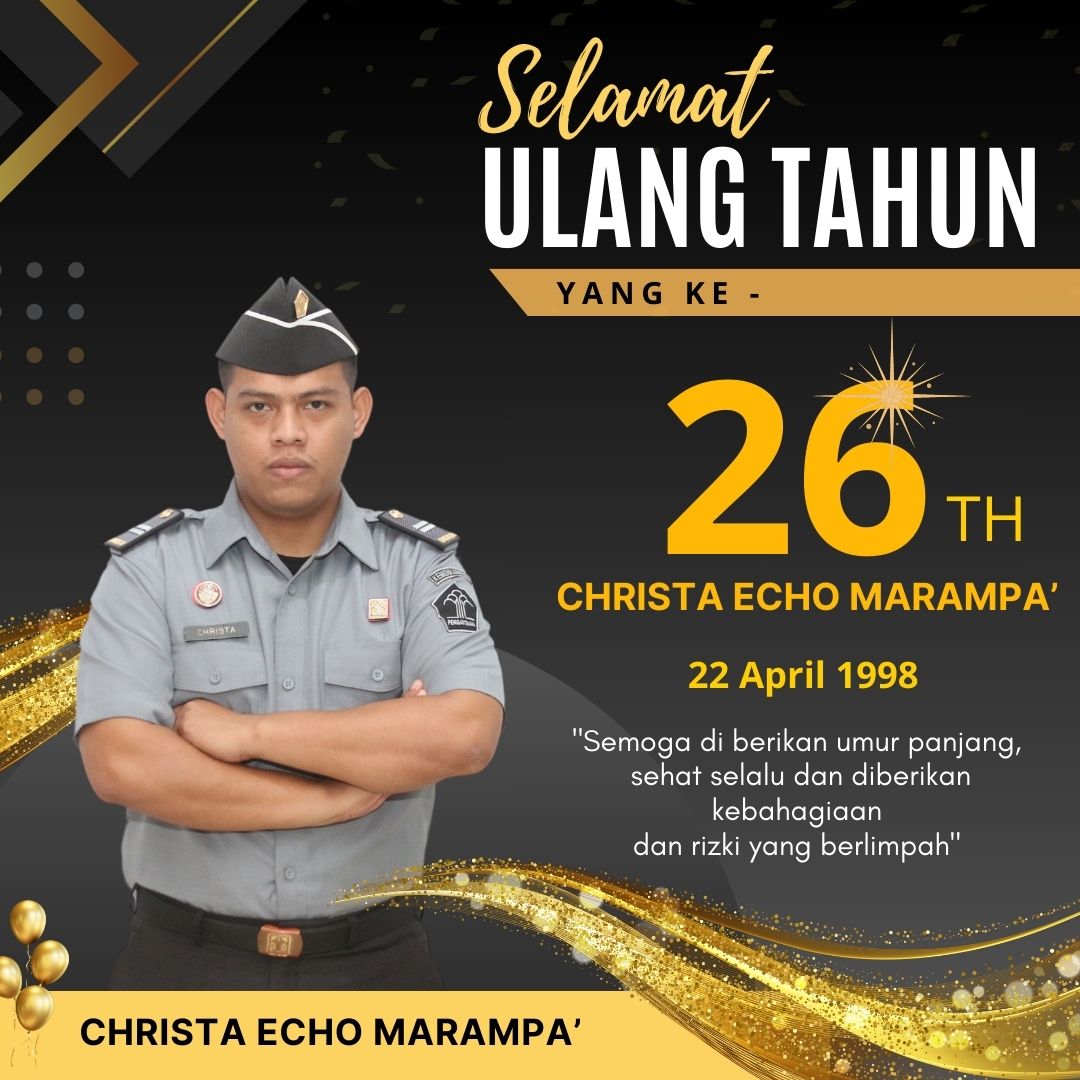 Selamat Ulang tahun ke-26 Christa Echo Marampa